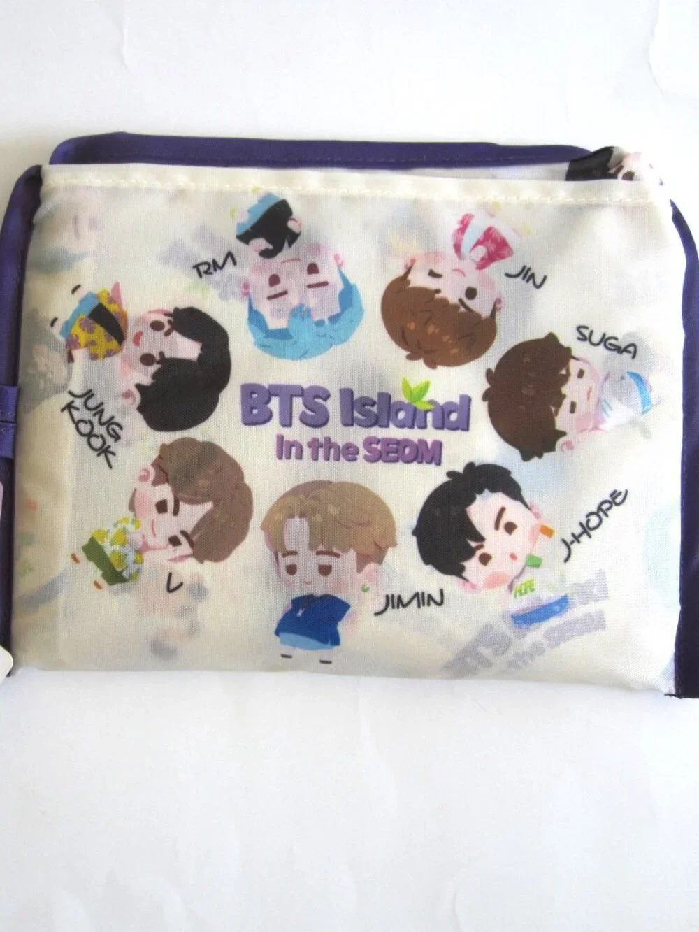 BTS Korean Boy Band Singer Band Reusable Shopping Bag NEW - Picture 1 of 12
